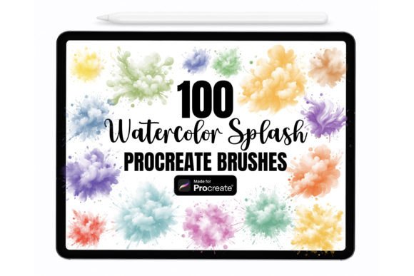 100 Watercolor Splash Procreate Brushes: A Creative Powerhouse for Digital Artists