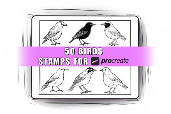 50 Bird Procreate Stamps Brushes: Strategic Value for Digital Creators