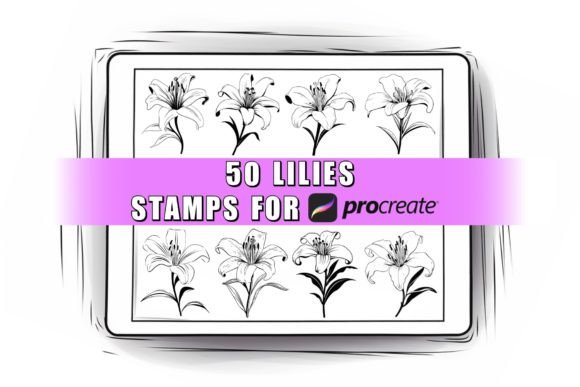50 Lilies Procreate Stamps Brushes: A Practical Review for Digital Artists
