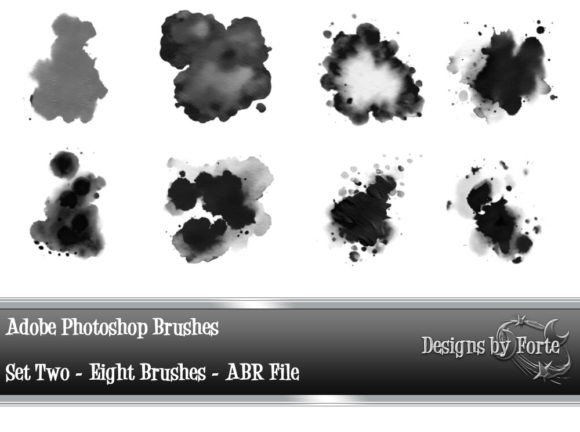 8 Abstract Photoshop Brushes Set 2 for Creative Expression