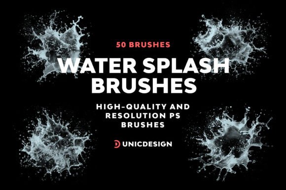 Enhance Your Designs with Water Splash Photoshop Brushes