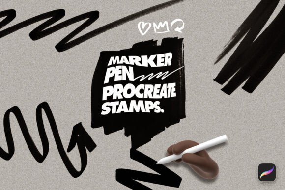 Enhancing Digital Creativity with Marker Pen Procreate Stamp Brushes