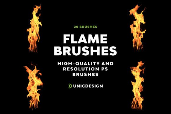 Ignite Your Designs with Flame Photoshop Brushes