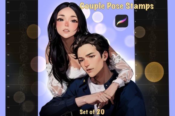 Procreate Couple Stamps: A Must-Have Tool for Digital Artists